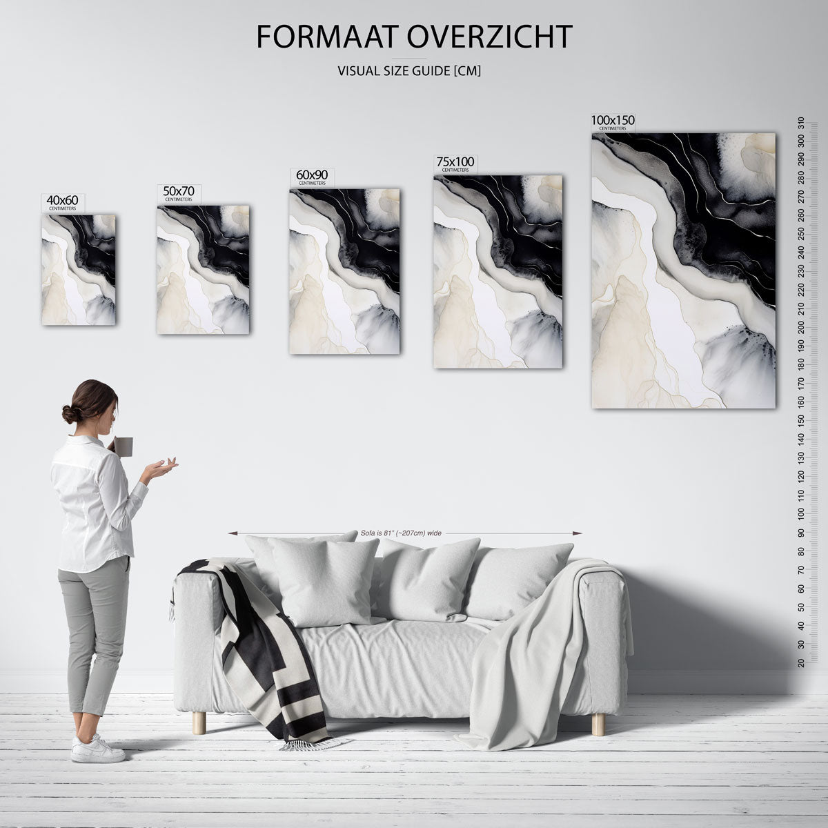 Organische lijnen Kunstwerk