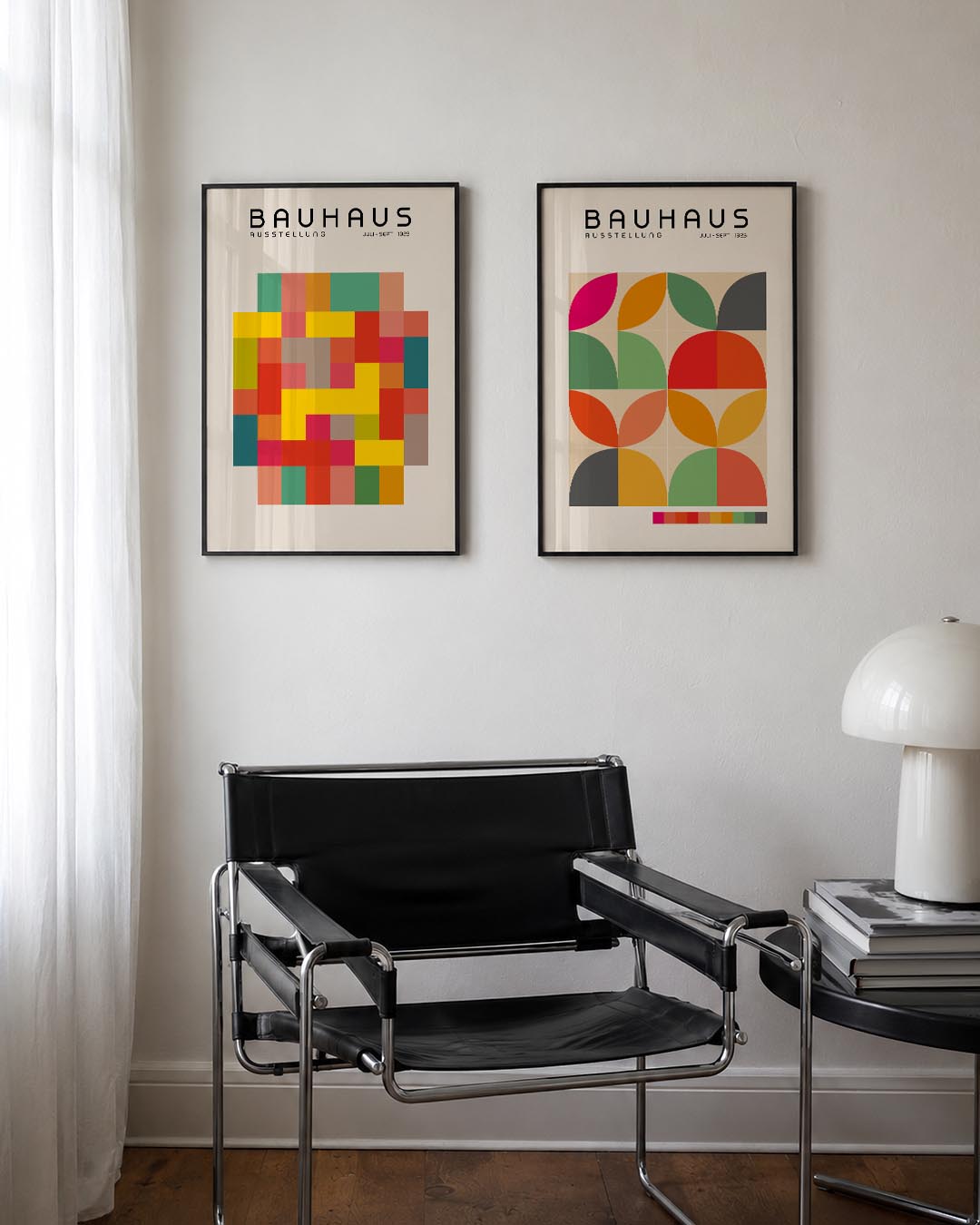 Kleurrijke vlakken Posterset