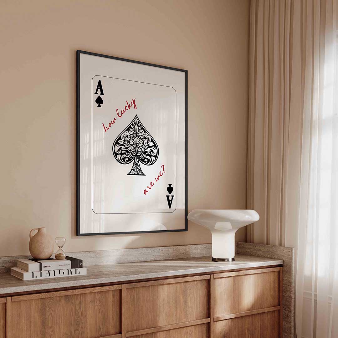 Schoppen aas Poster