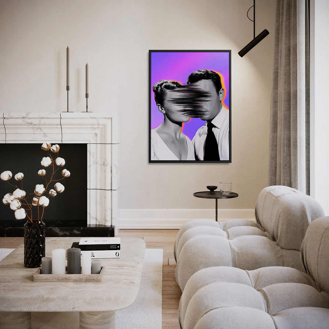Vervormde portretten Kunstwerk
