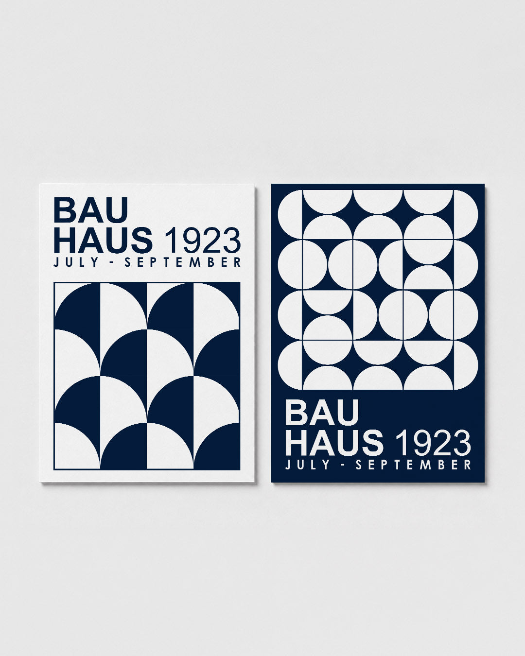 Halve cirkelpatronen Posterset