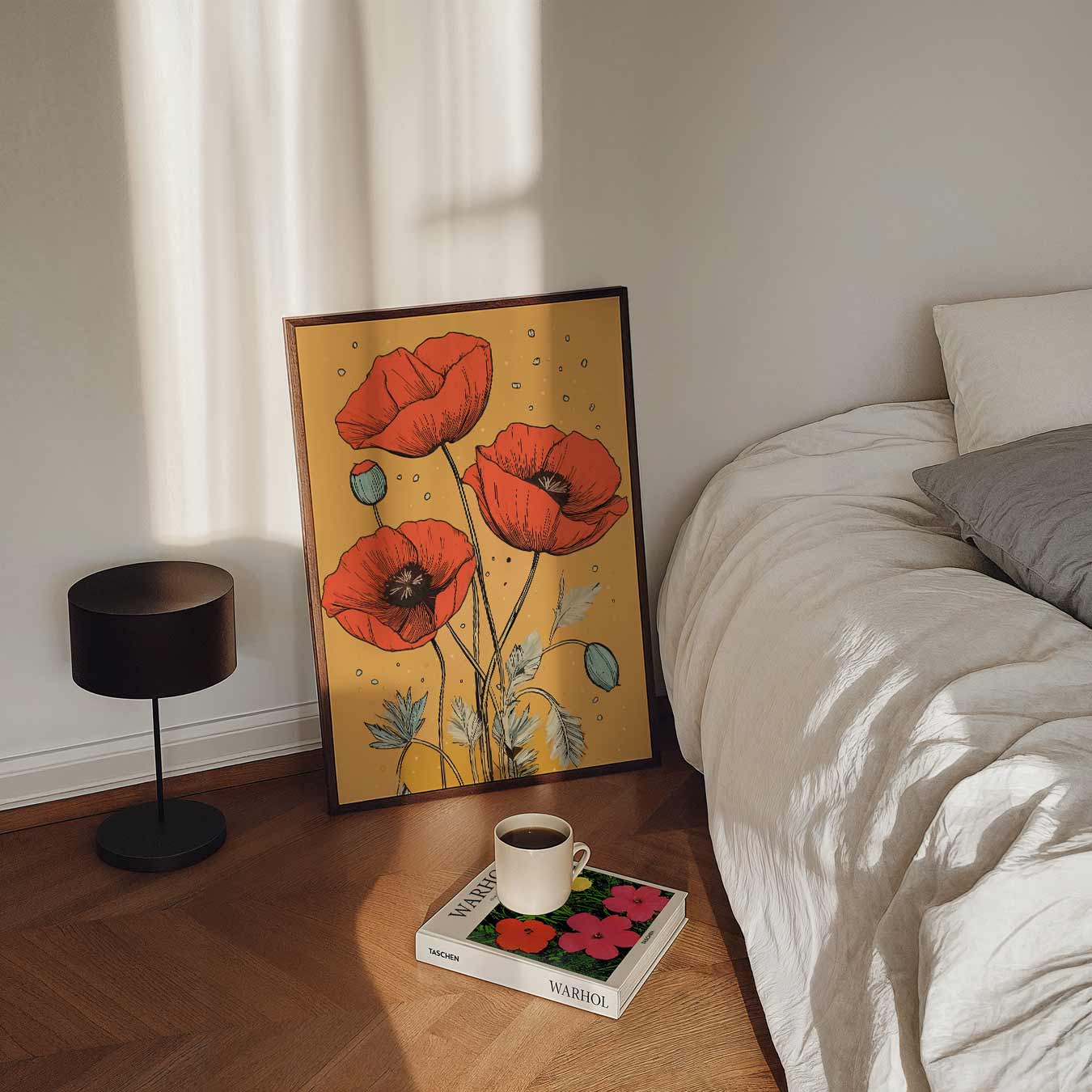 Bloeiende Klaproos Poster-WallArtistic