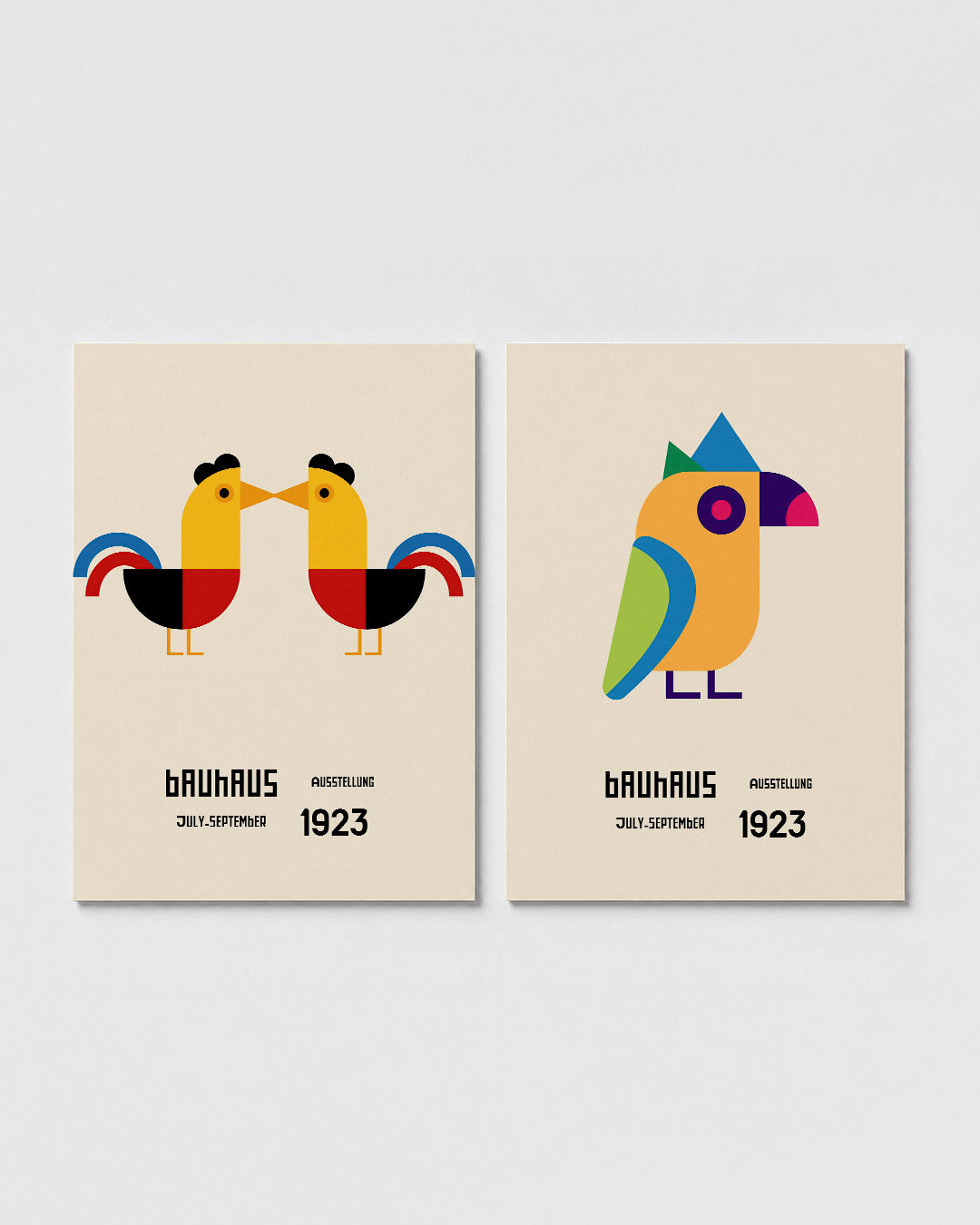 Vogels en vormen Posterset
