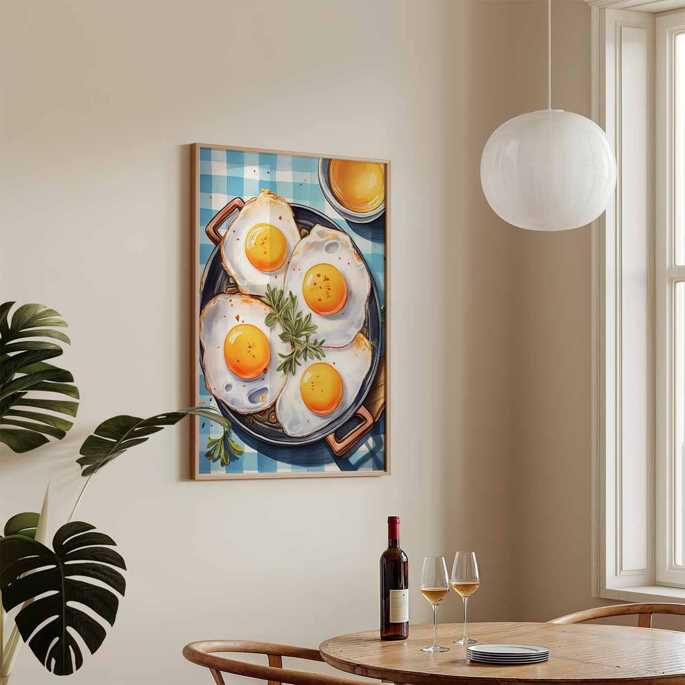 Vrolijke Sunny Side-Up Wall Art Poster-WallArtistic