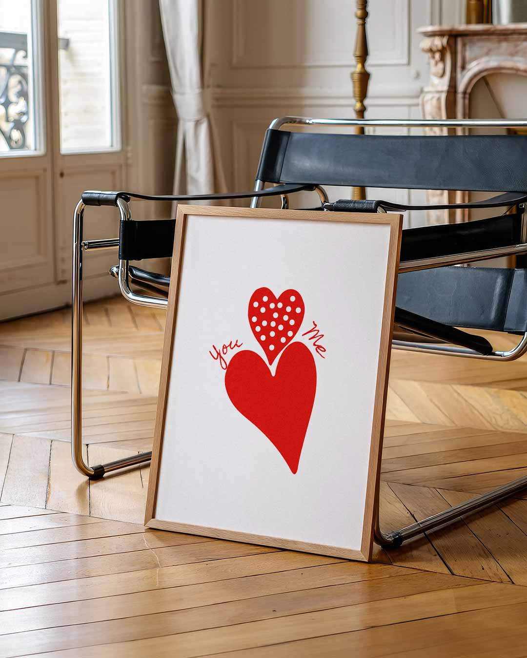 Liefdevolle Hartjes Poster-WallArtistic