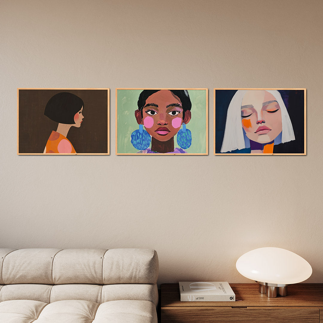 Portret en patronen Posterset