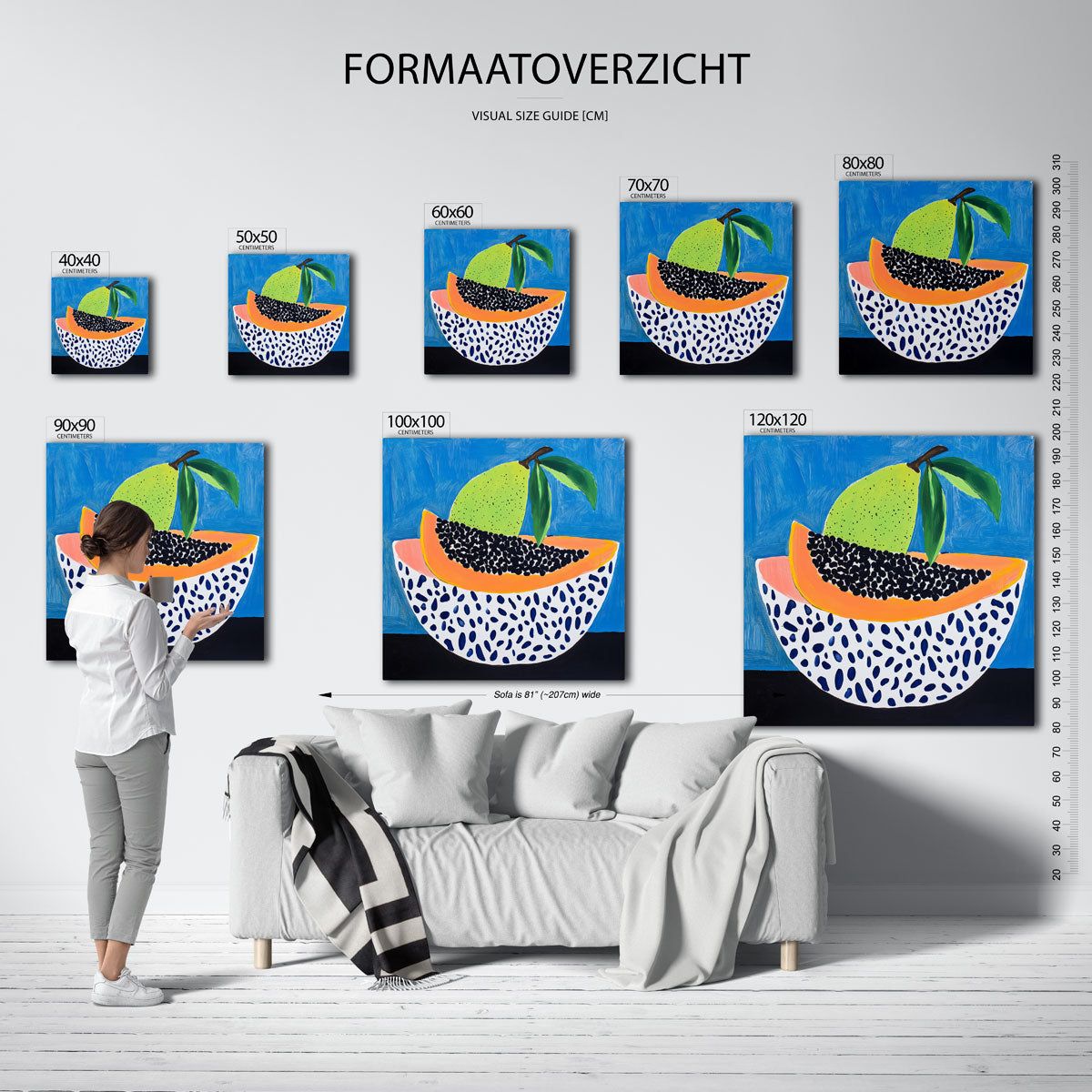 Fruit en patronen Poster