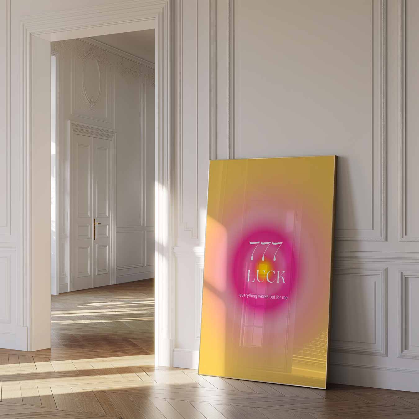 Geluksgetal 777 Poster-WallArtistic