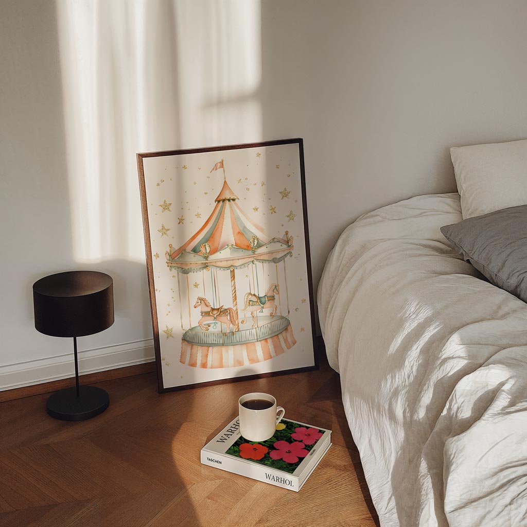 Magische Carrousel Droomposter-WallArtistic