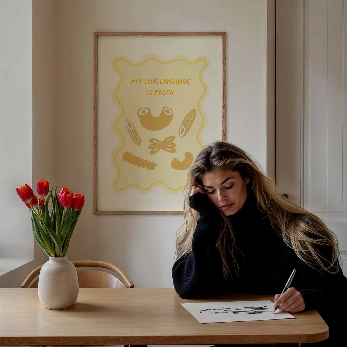 Pasta Liefde Poster-WallArtistic