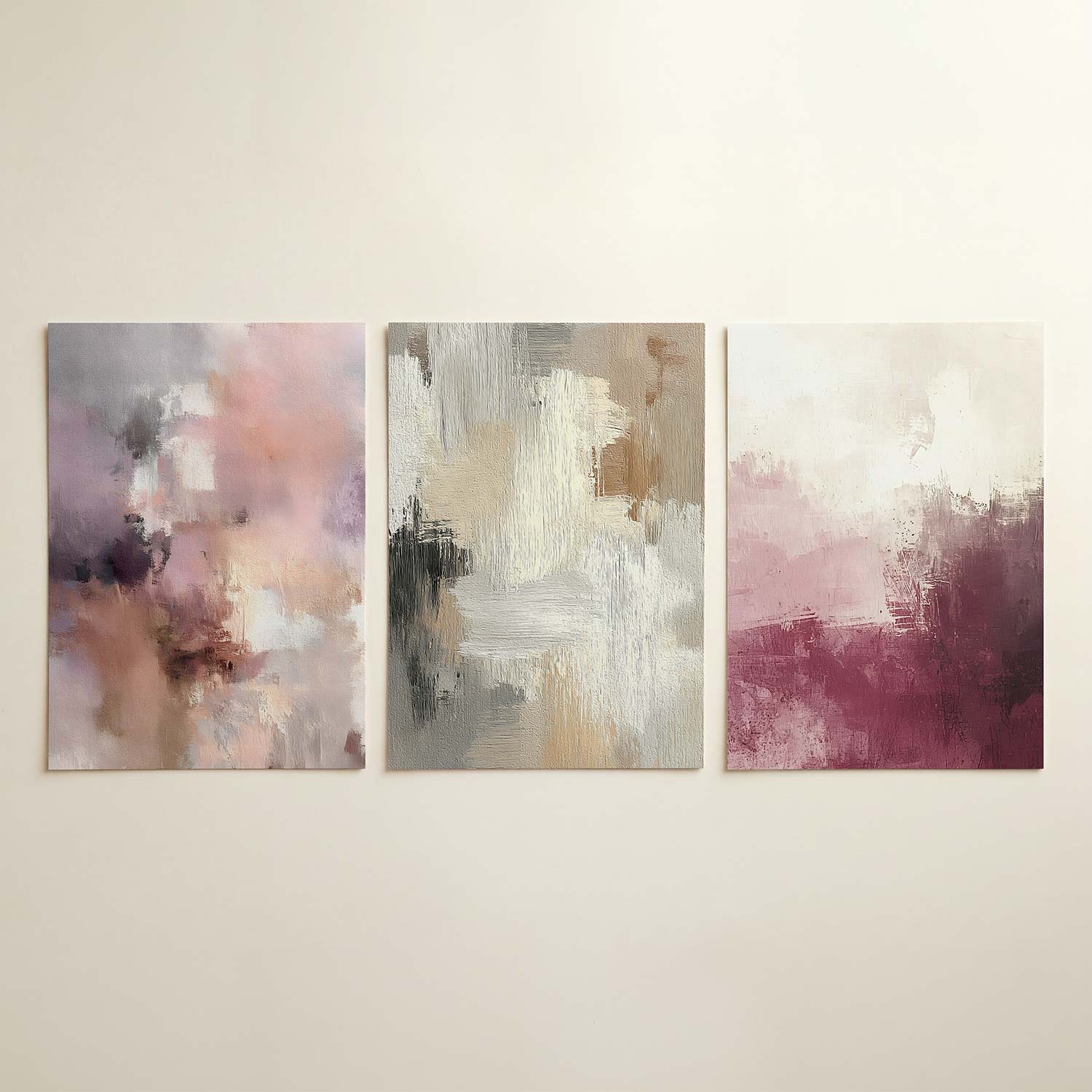 Zachte kleurvlakken Posterset
