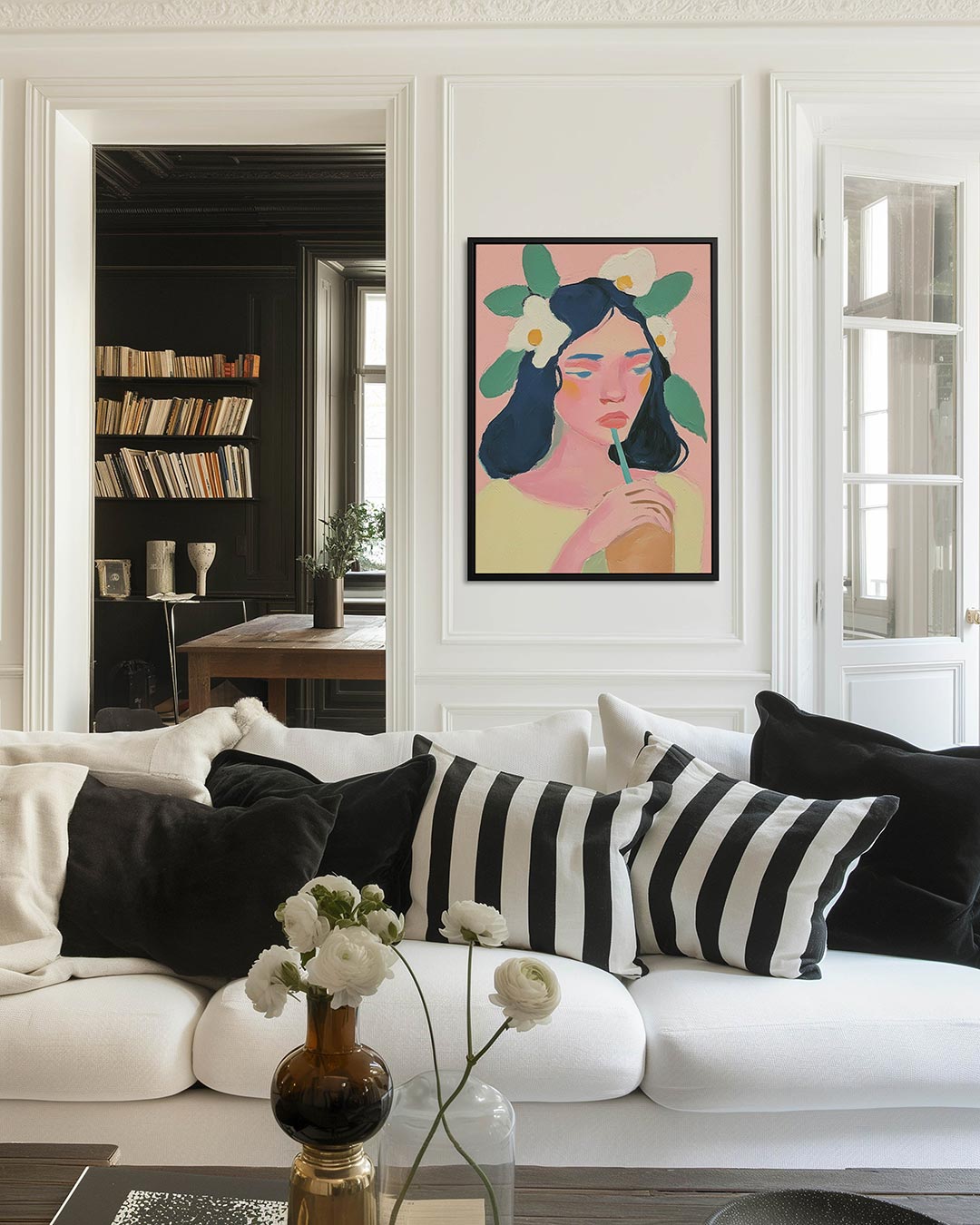 Dromerige portret Kunstwerk