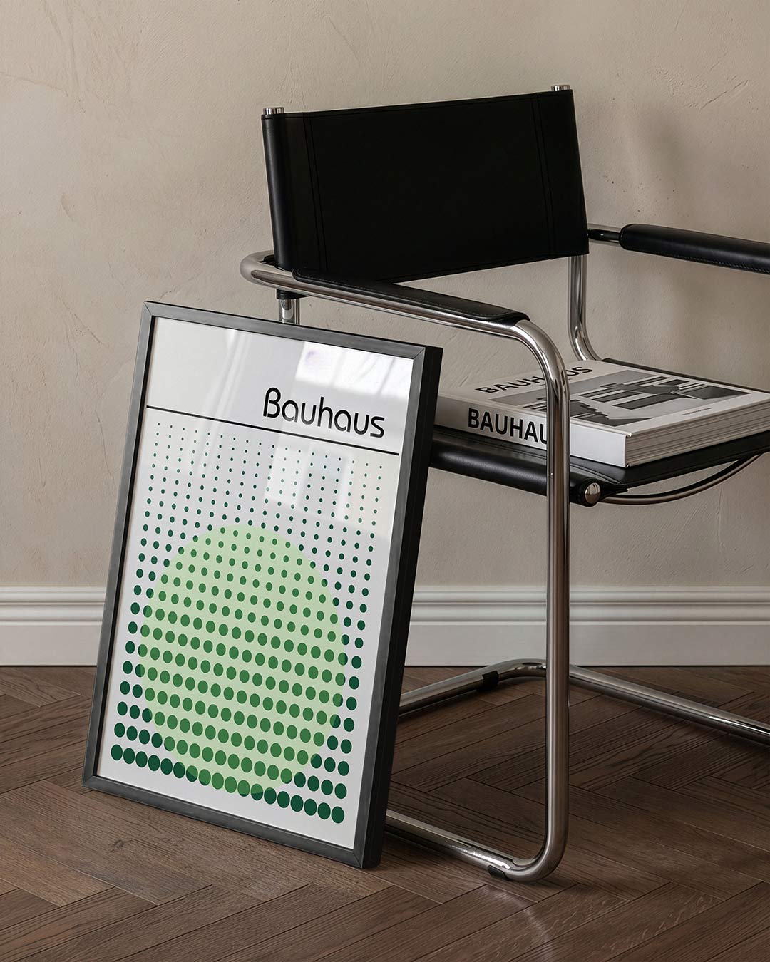 Cirkelpatroon en lijnen Poster