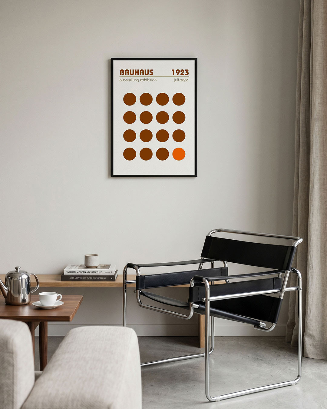 Cirkelpatroon en tekst Poster