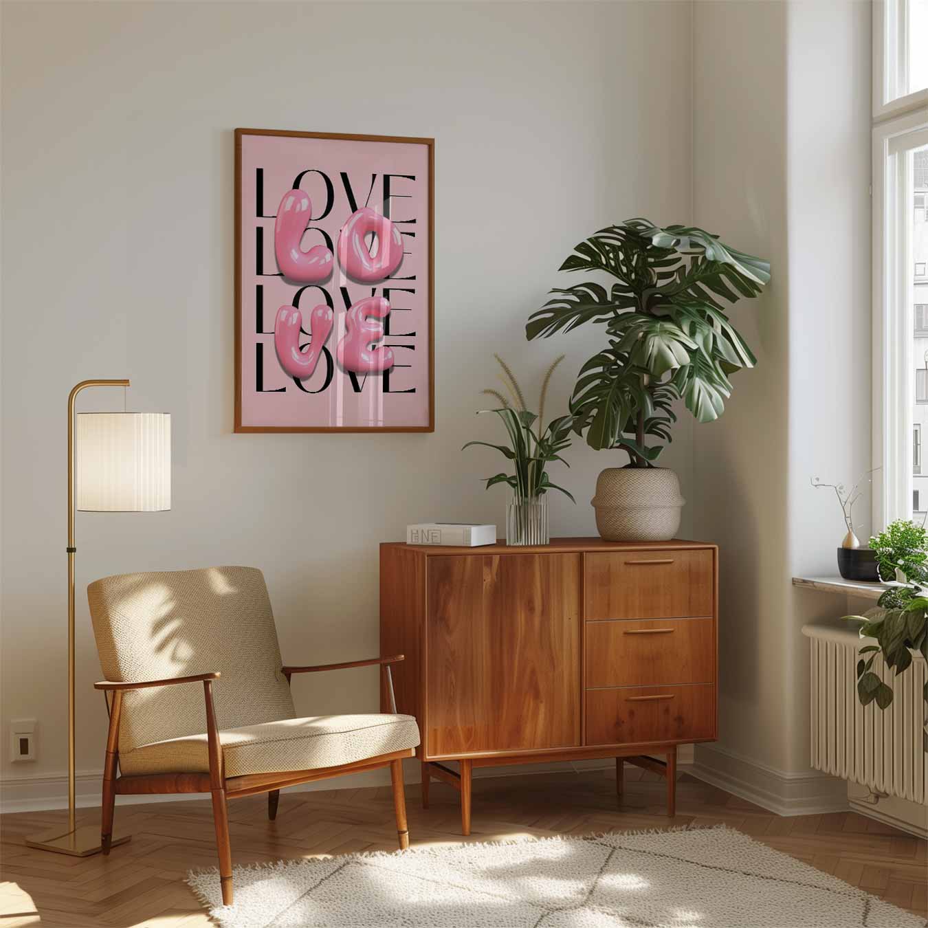 Love in Bubblegum Style Poster-WallArtistic