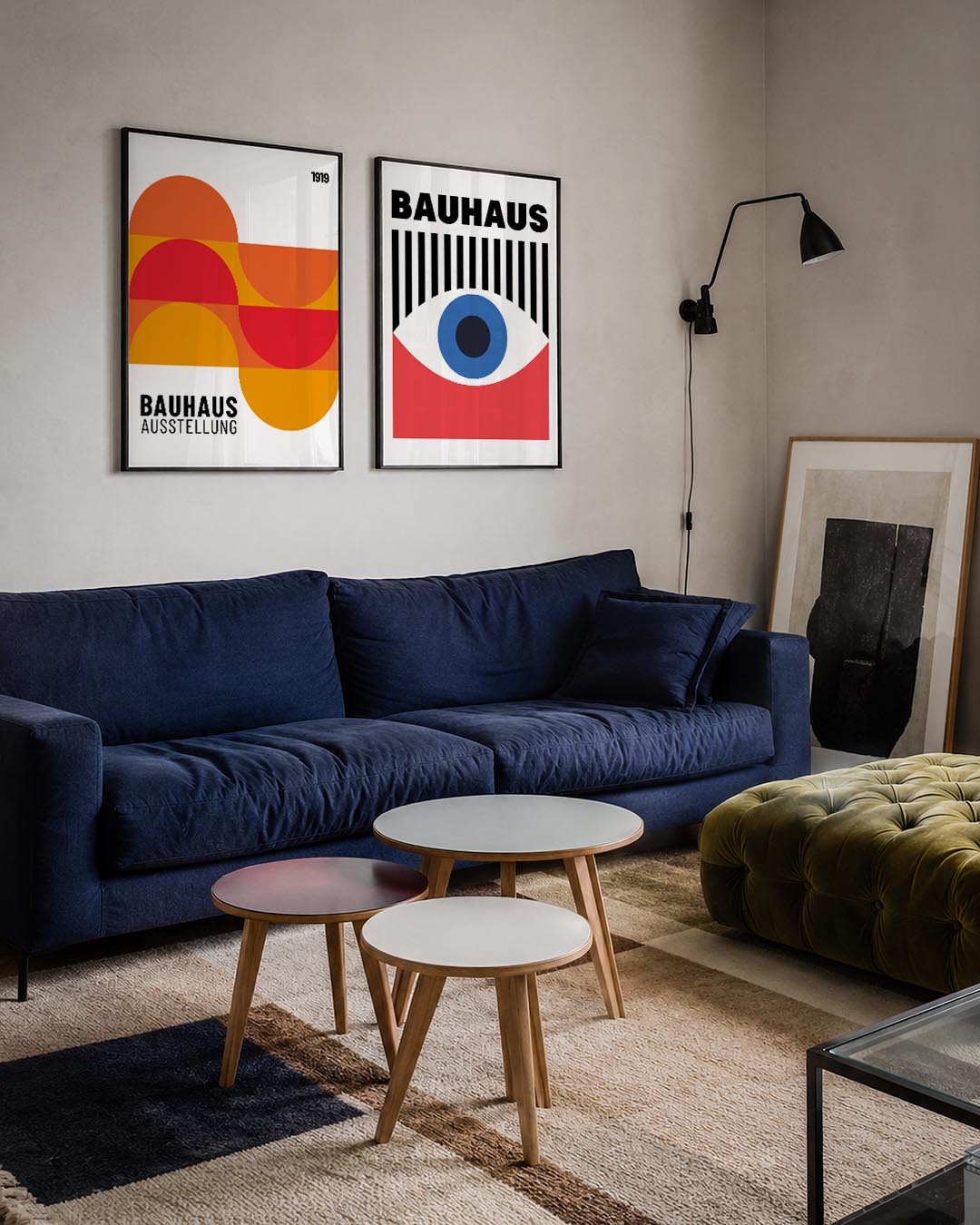 Kleurrijke halve cirkels Posterset