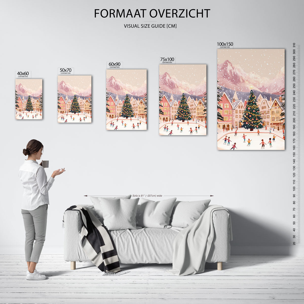Winterse ijsbaan Kunstwerk