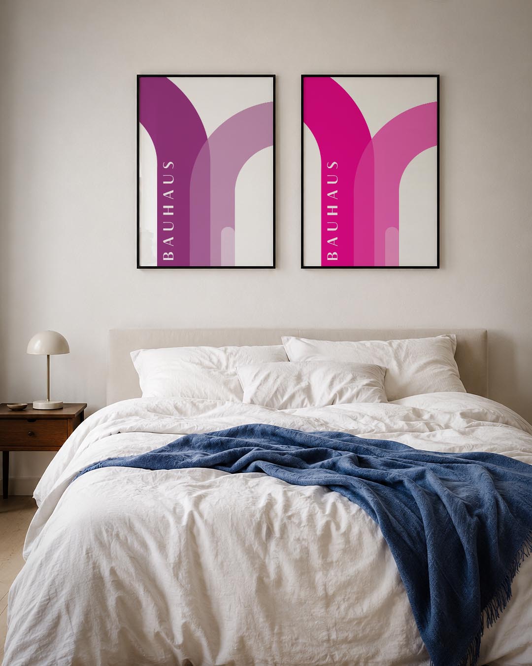 Kleurvolle booglijnen Posterset