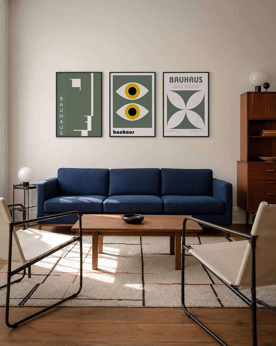 Strakke lijnenspel Posterset