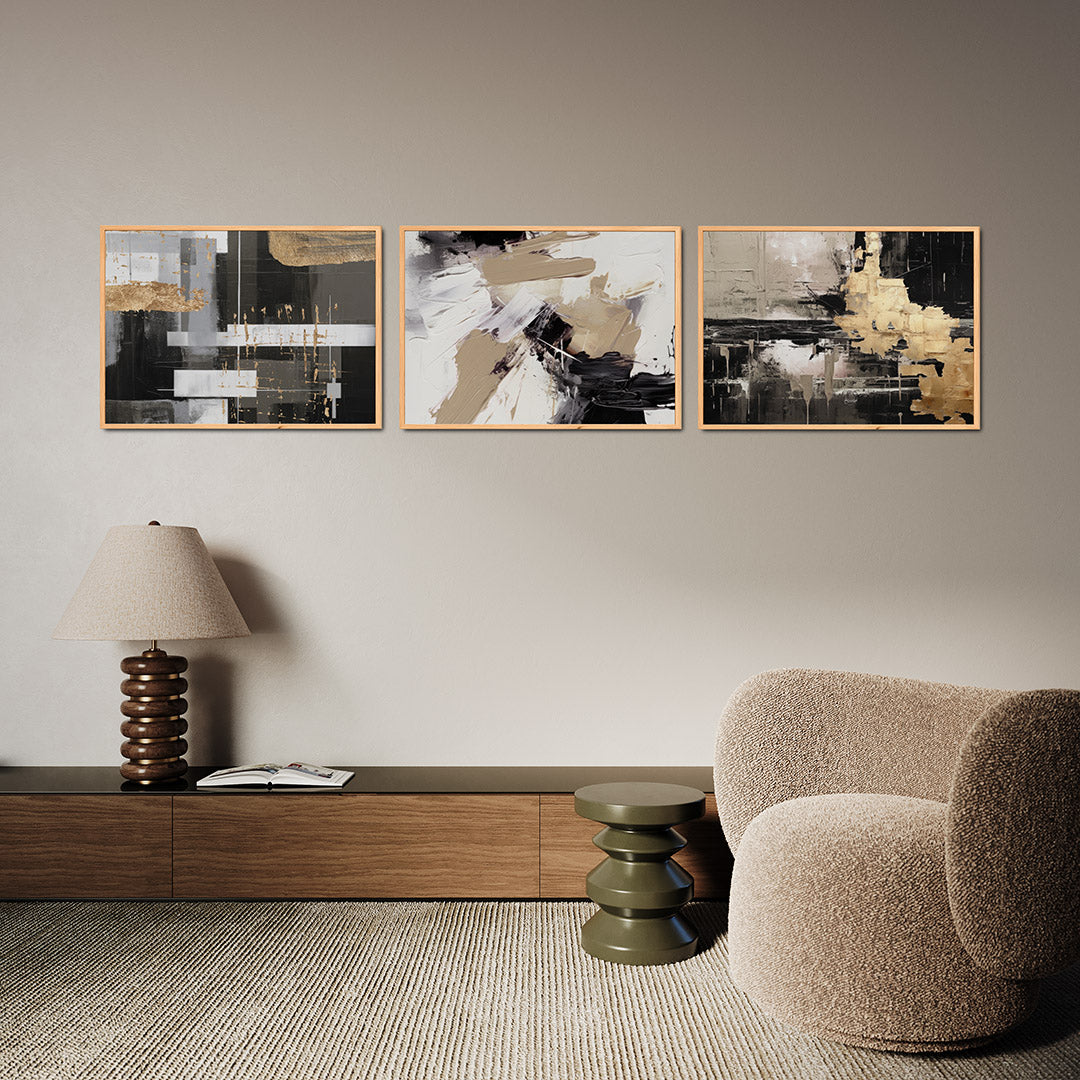 Gouden lijnenspel Posterset
