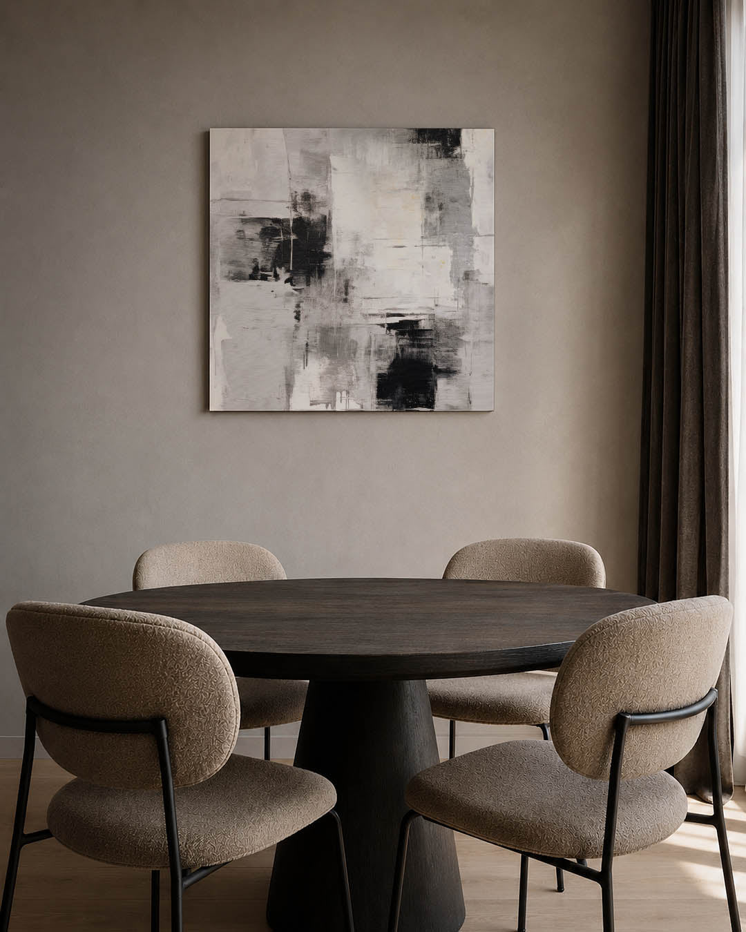 Monochrome compositie Kunstwerk