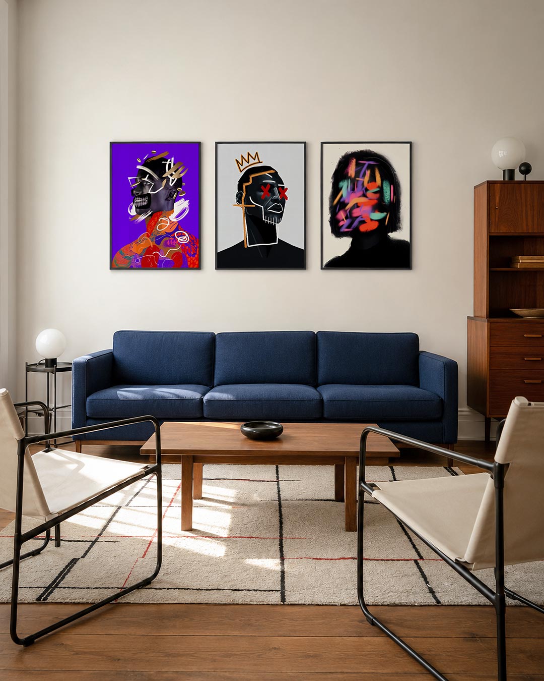 Kleurrijke vormenexplosie Posterset