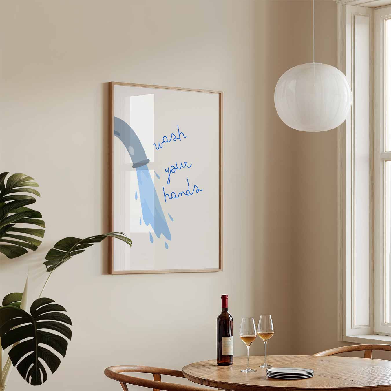Stijlvolle Handen Was Poster-WallArtistic