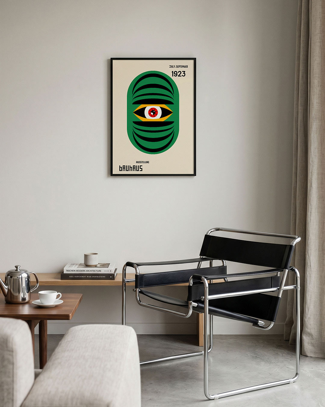 Oogvorm en lijnen Poster