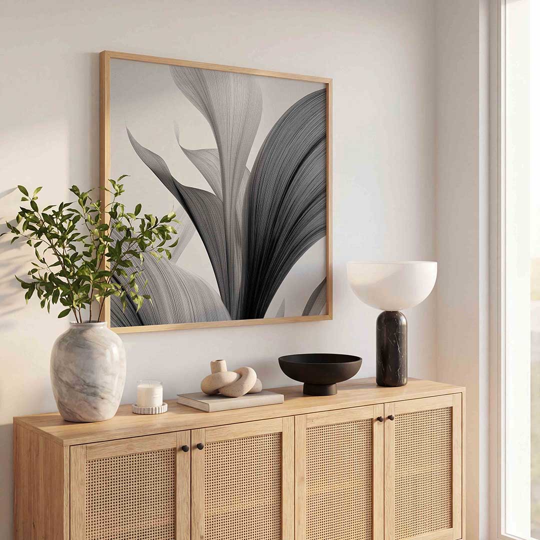 Abstracte bladeren Poster