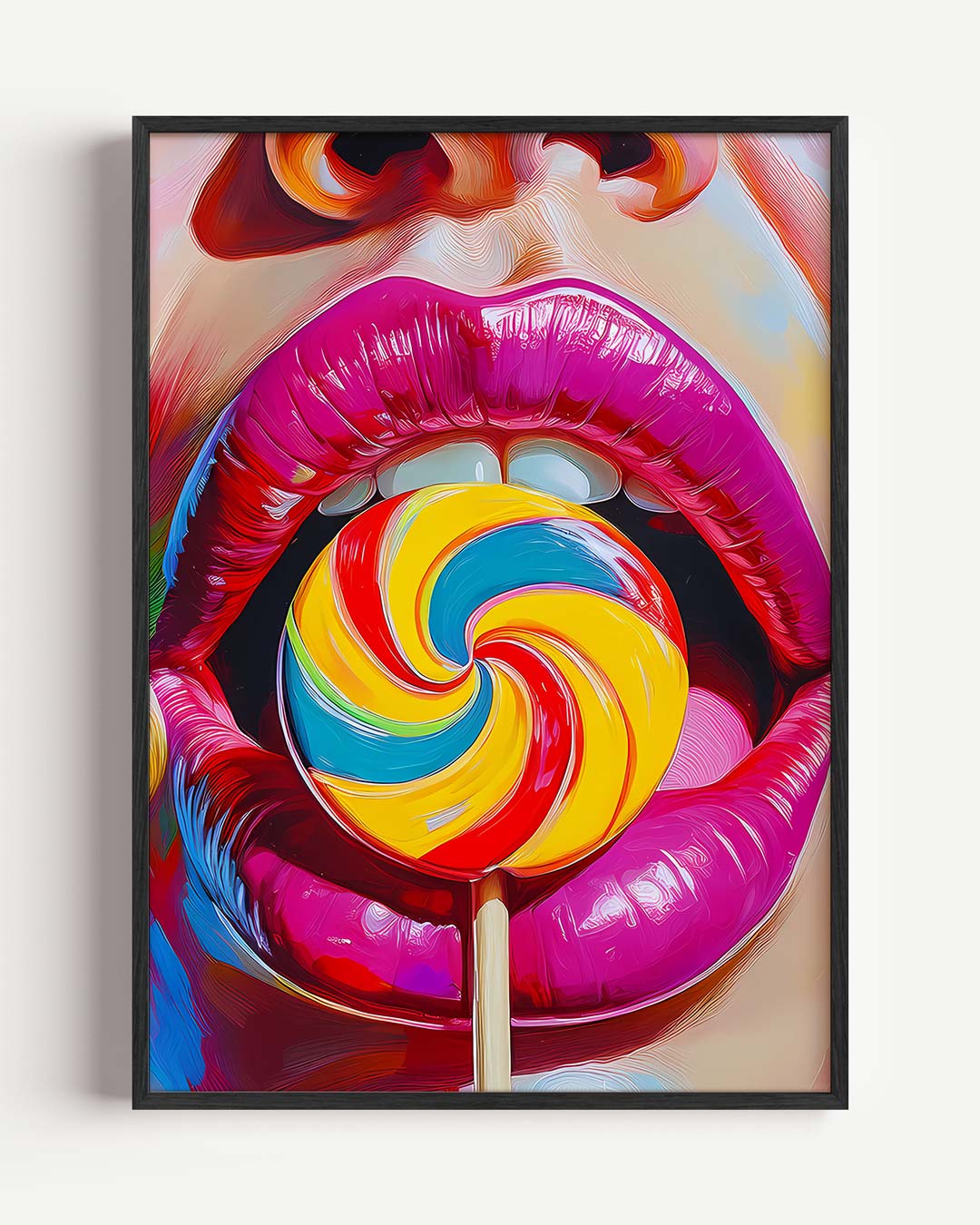 Kleurrijke Lolly Pop Art Poster-WallArtistic