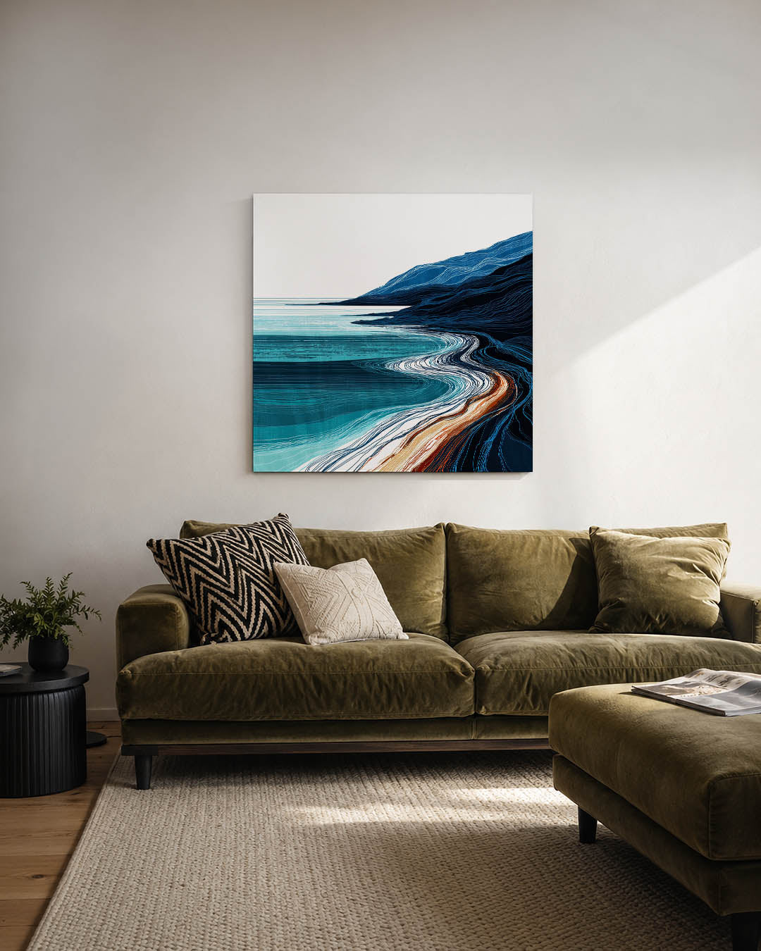 Golvende kustlijnen Kunstwerk