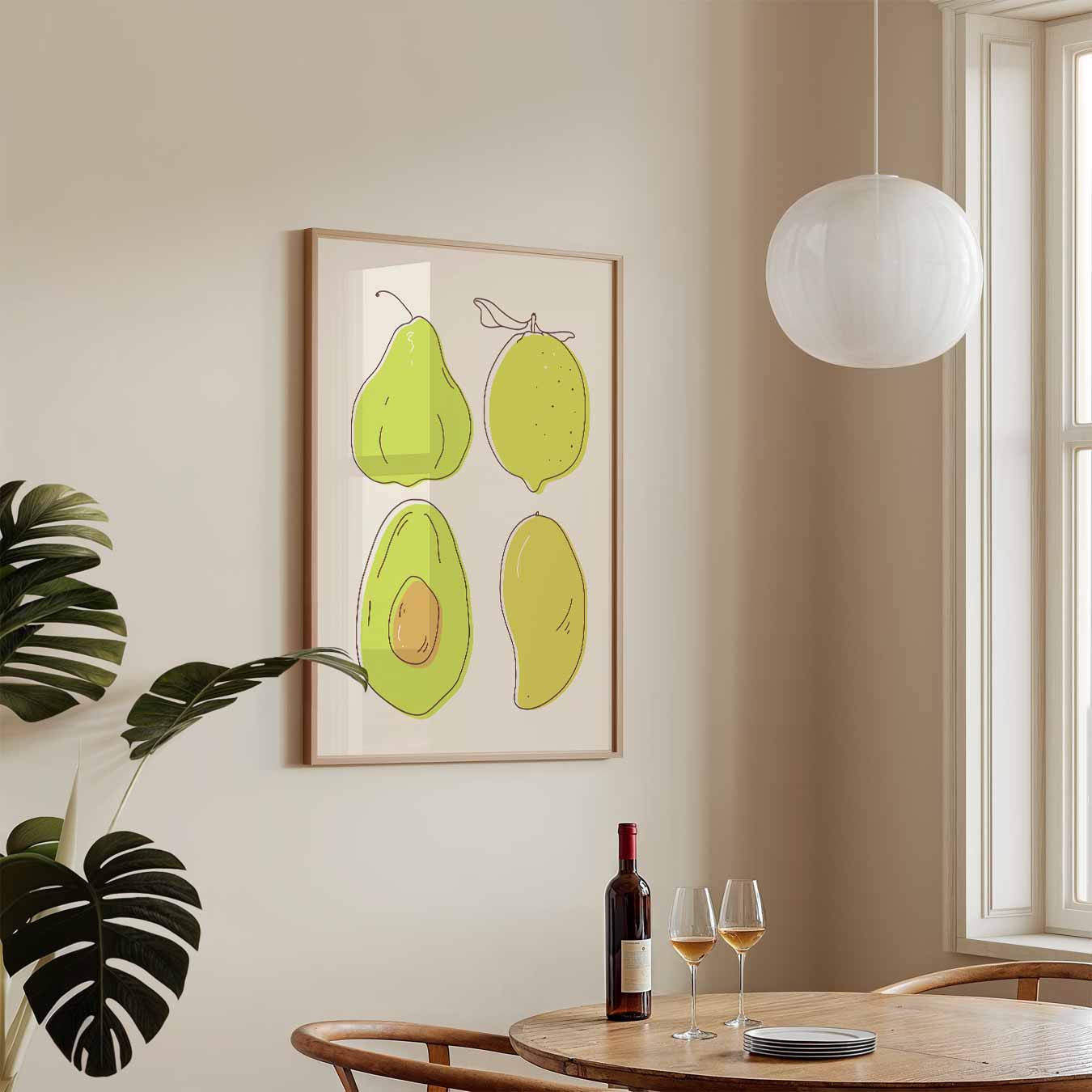Fruitige Frisse Wandposter-WallArtistic