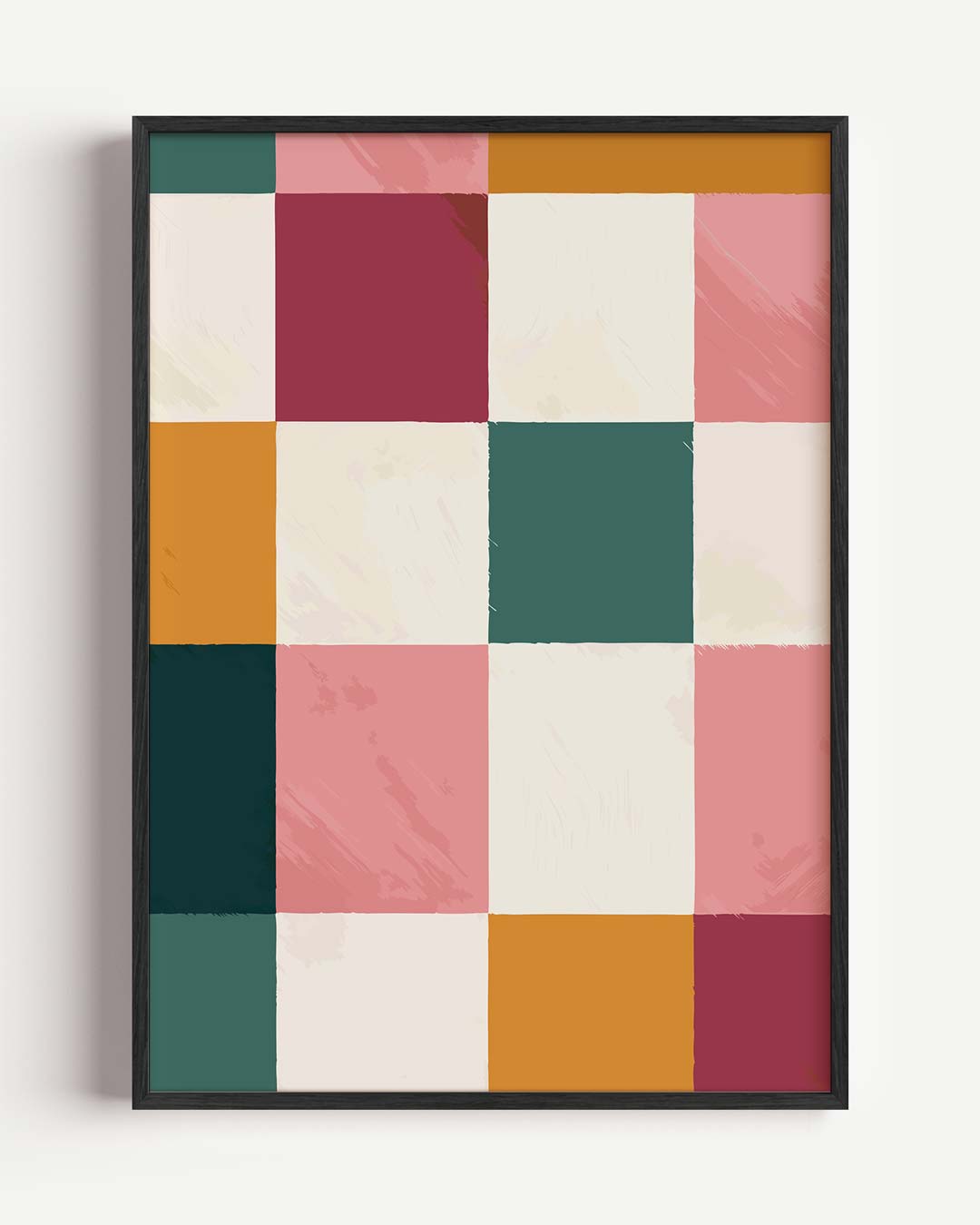 Kleurrijke Geometrische Blokposter-WallArtistic