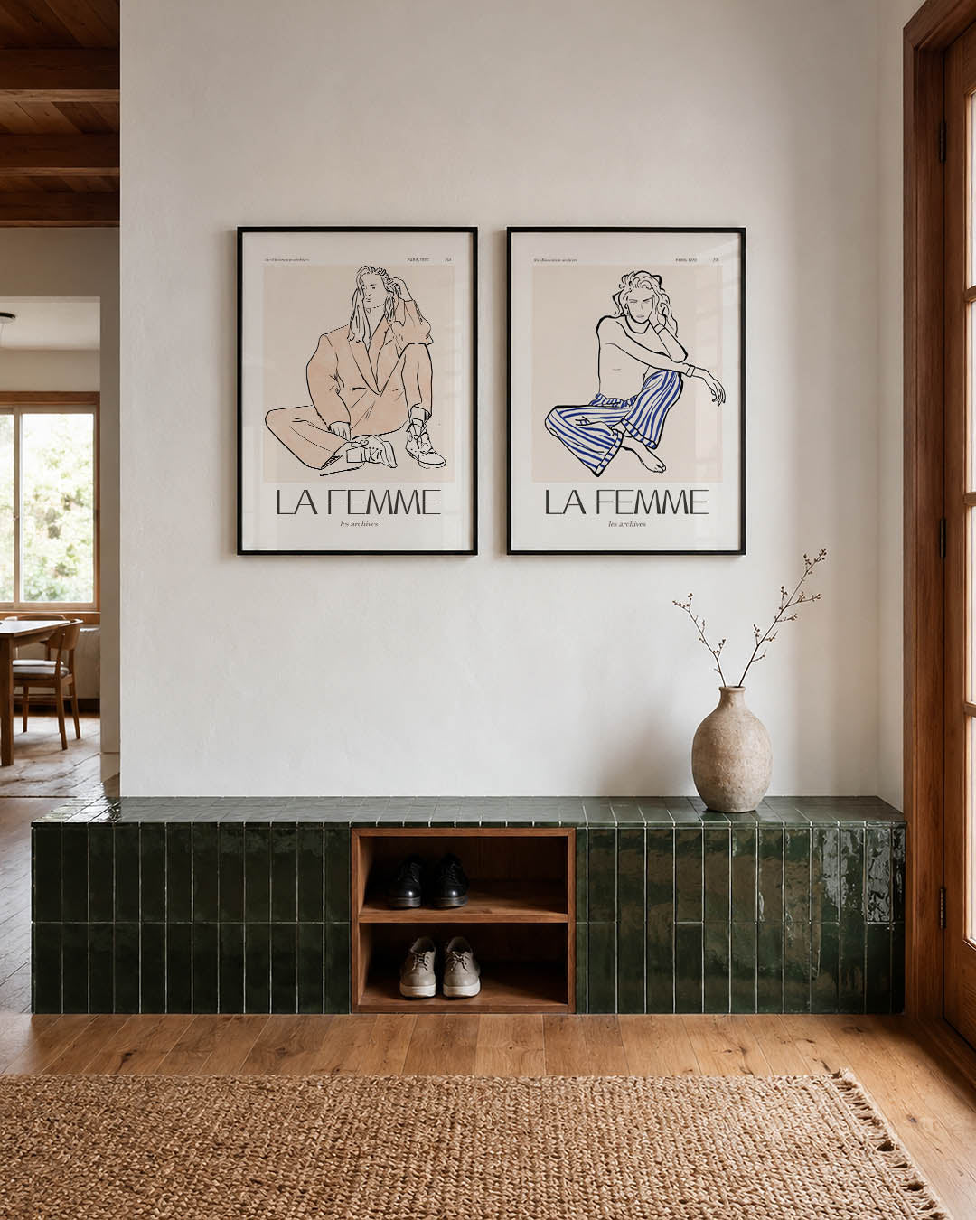 Lijn en pastel Posterset