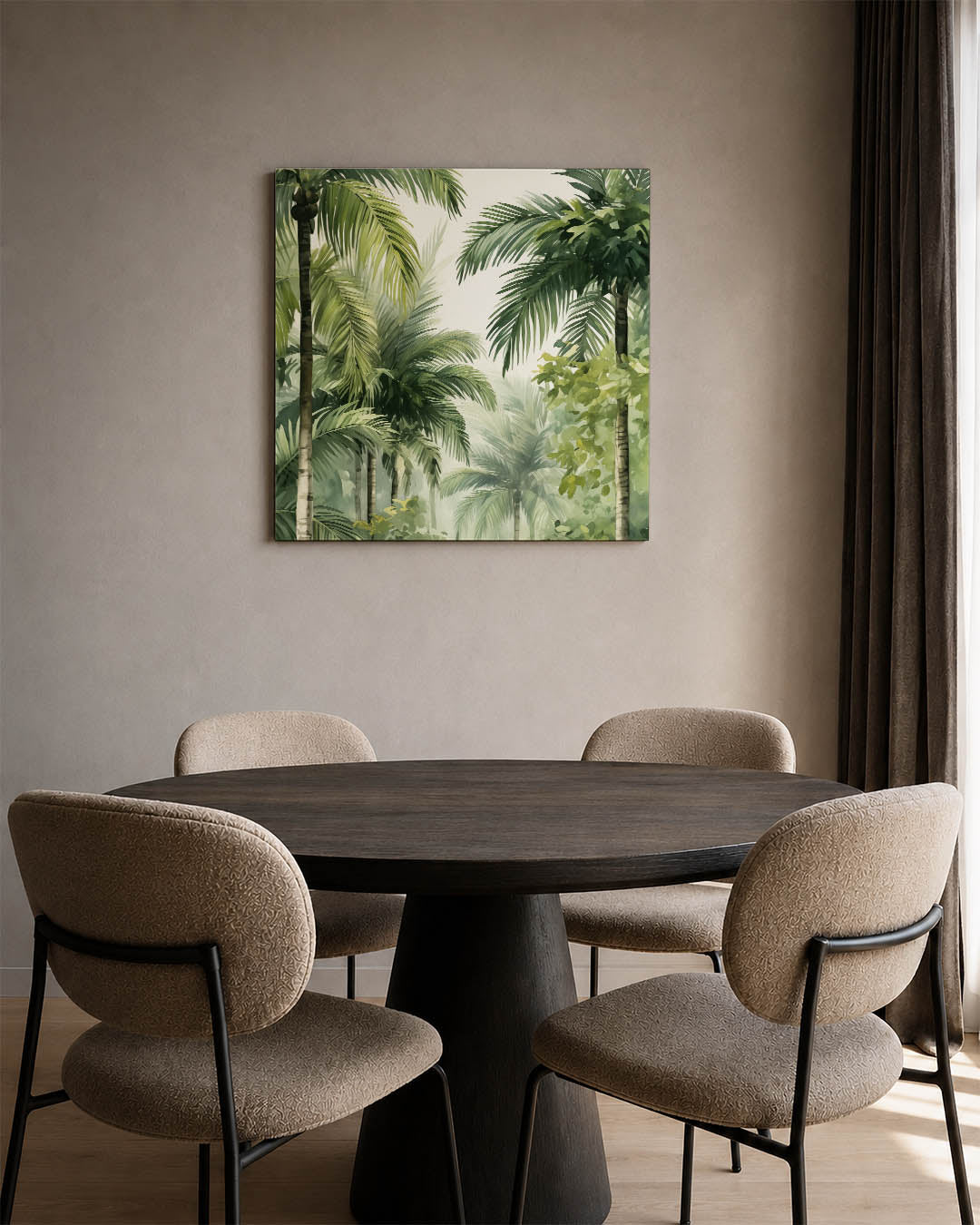 Tropische palmbladeren Kunstwerk