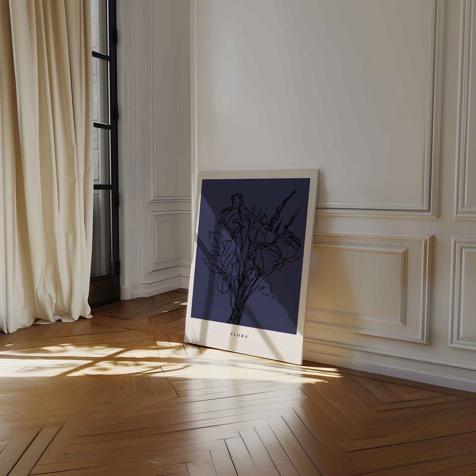 Flora Elegantie Kunstwerk-canvas-dibond-plexiglas-wanddecoratie-WallArtistic