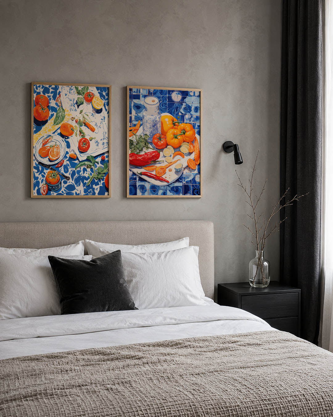 Kleurrijke tafelscène Posterset