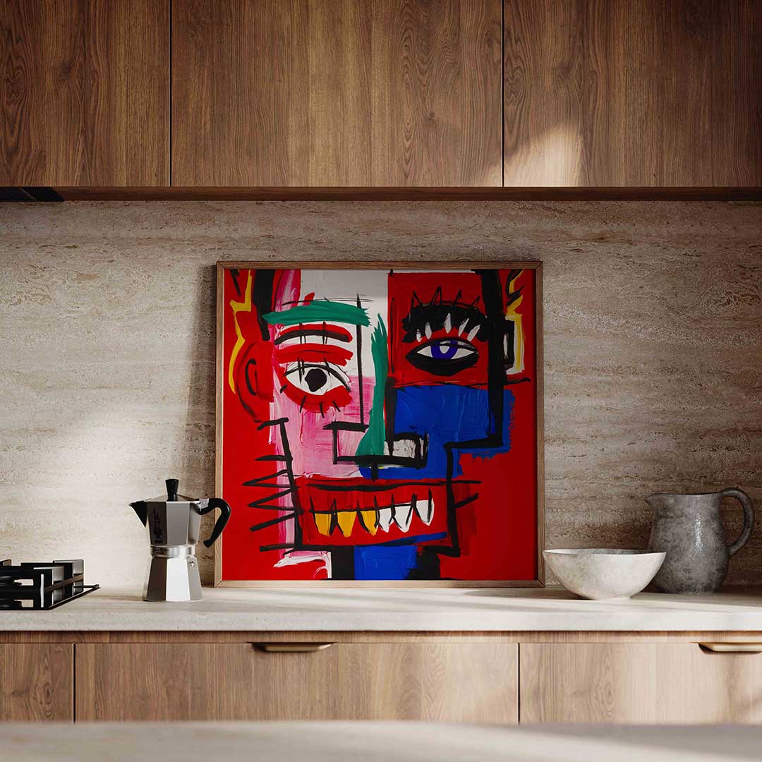 Abstract gezicht Poster