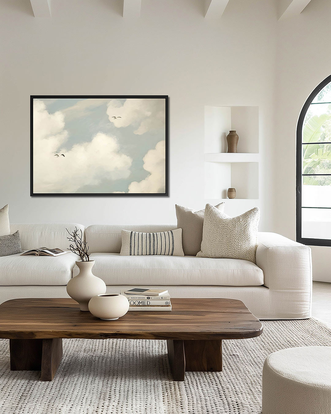 Lucht met wolken Kunstwerk