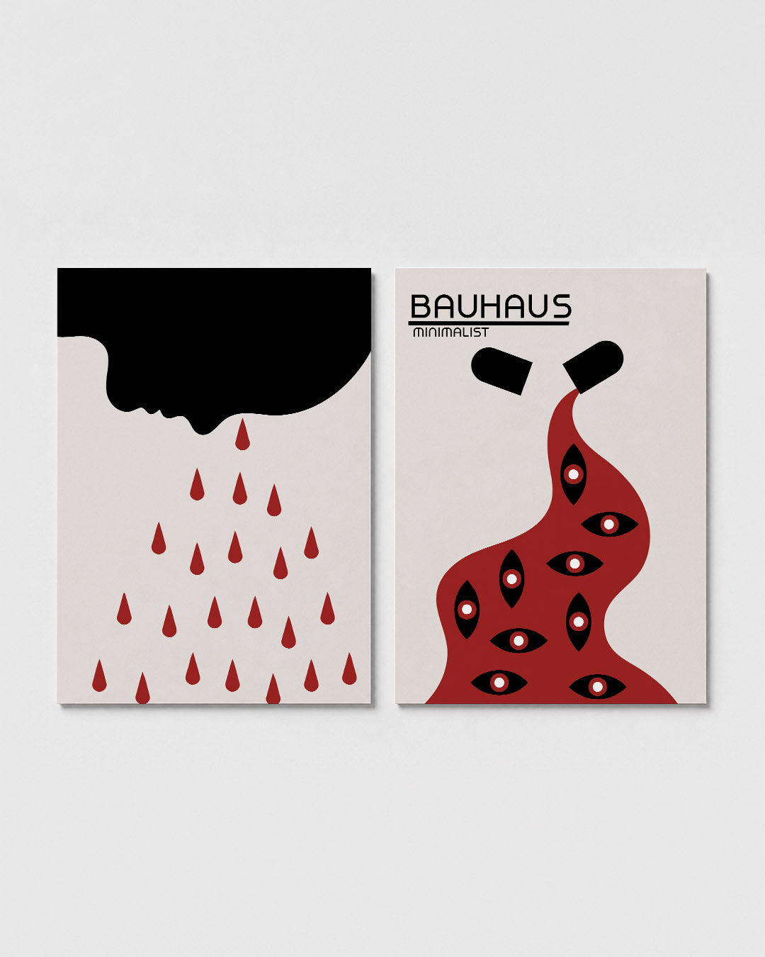 Vorm en druppels Posterset