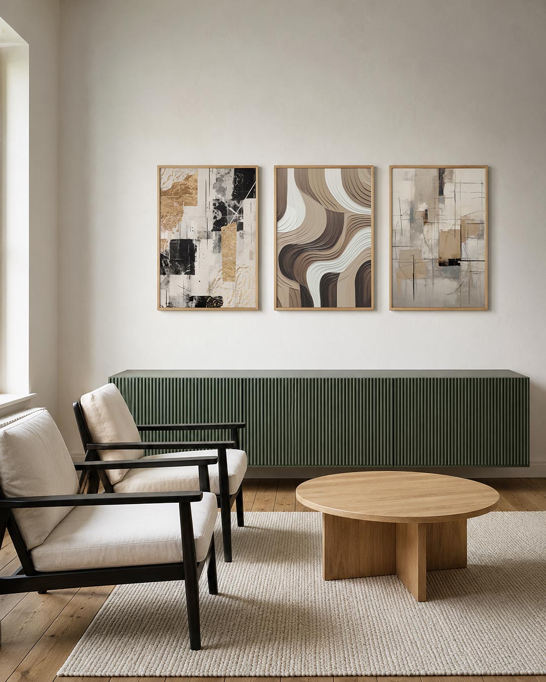 Goud en zwart ritme Posterset