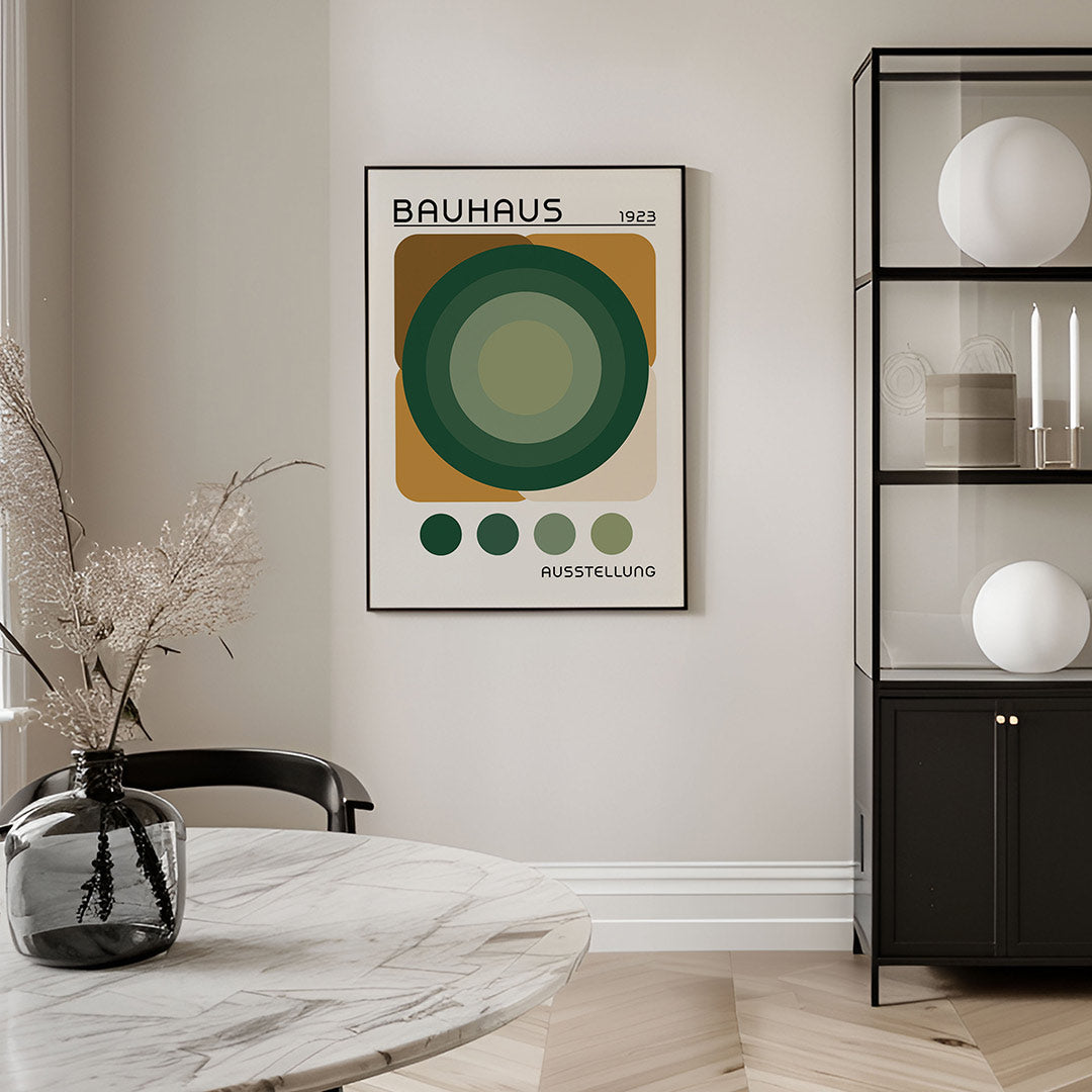 Cirkelvormen en vlakkenspel Poster