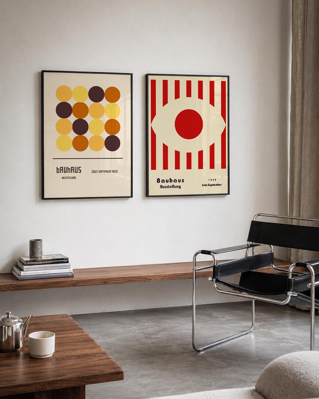 Cirkelritme en kleur Posterset