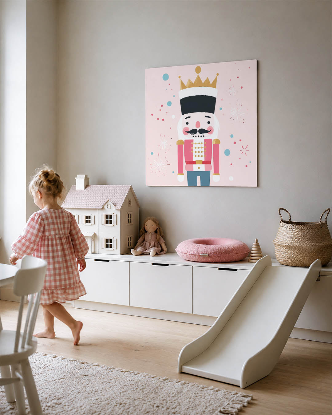 Illustratie van een notenkraker Kunstwerk