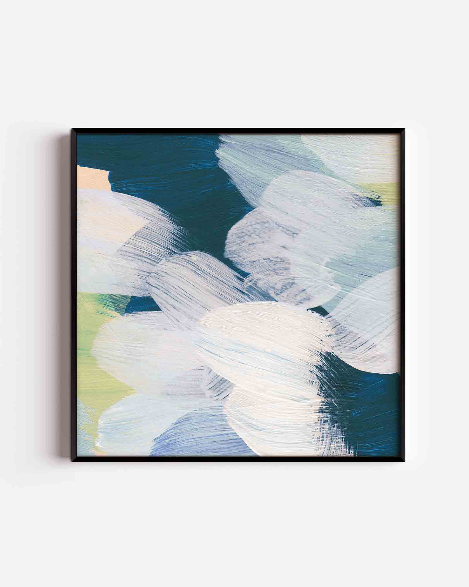 Abstracte penseelstreken Poster