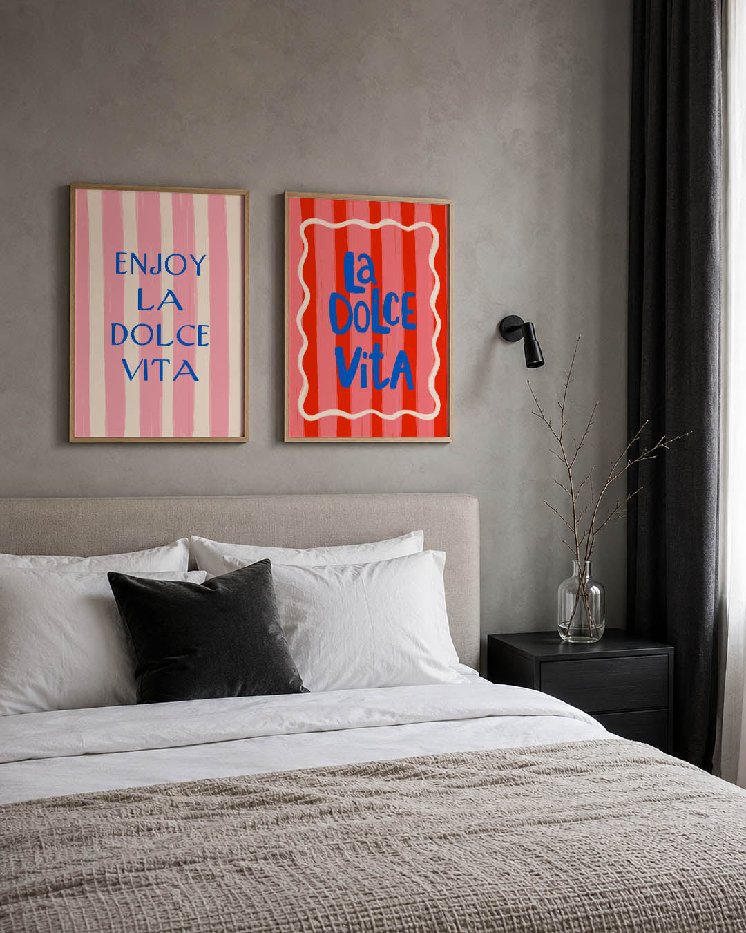 Strepen en woorden Posterset