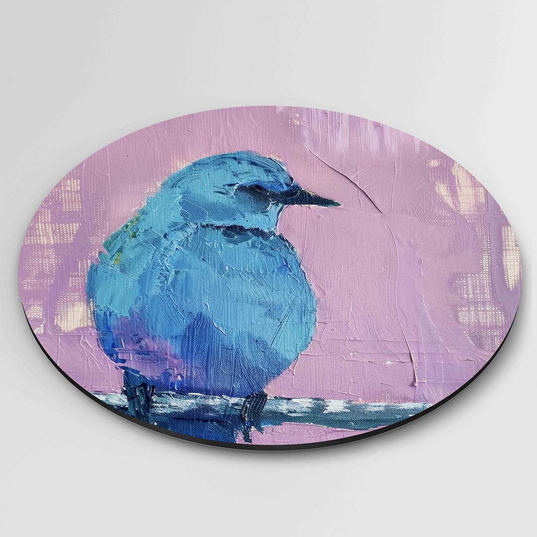 Blauwe vogel Muurcirkel