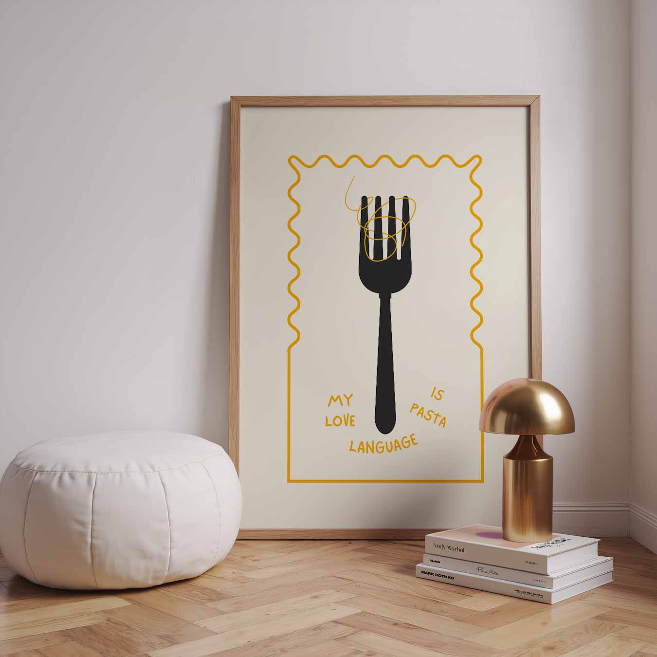 Pasta Liefdestaal Poster-WallArtistic