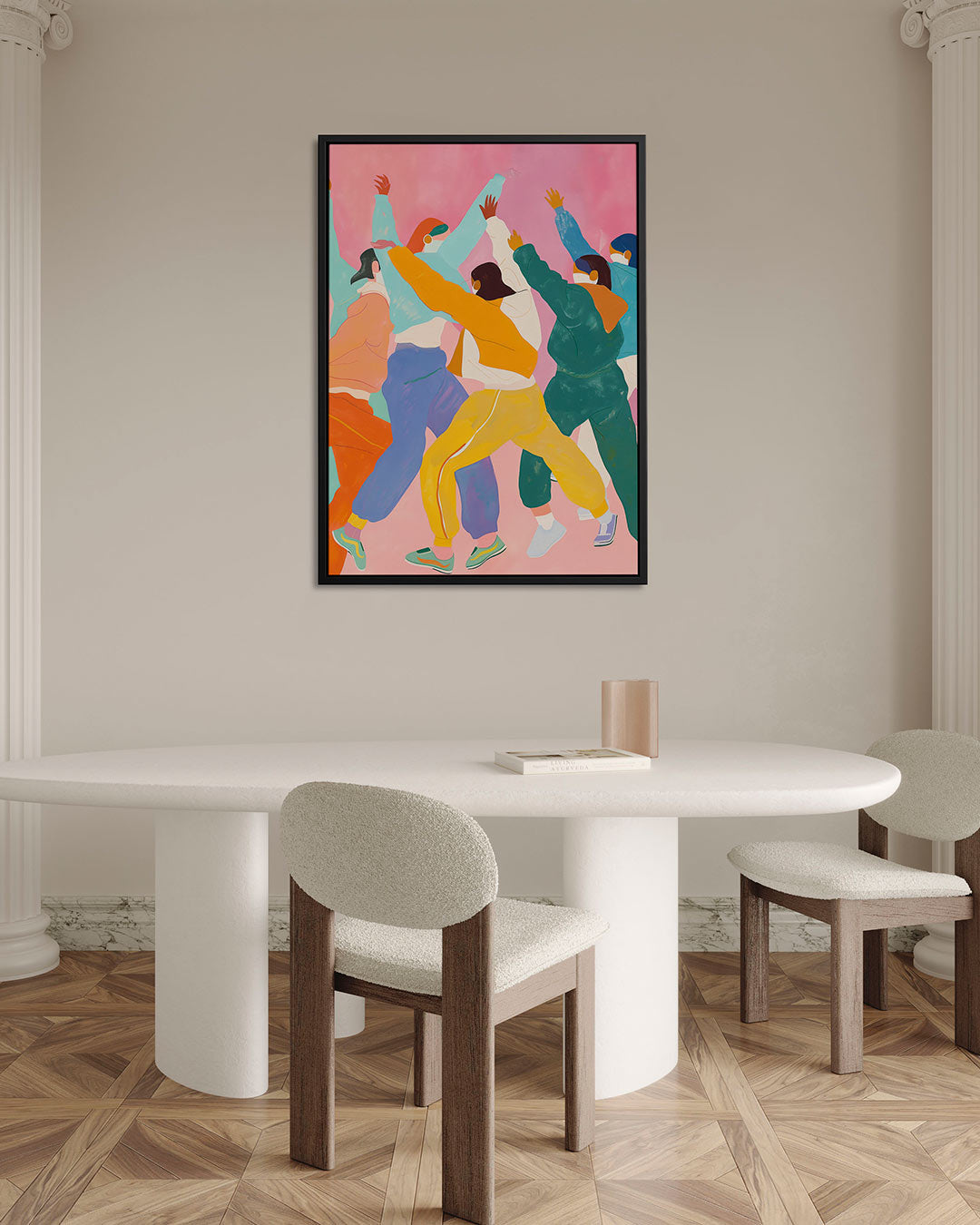Dansende figuren Kunstwerk