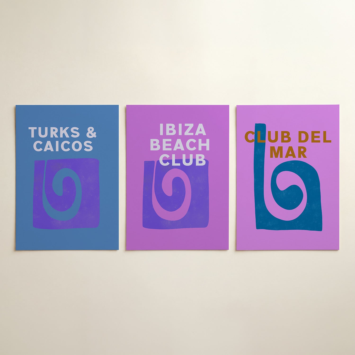 Spiraalvorm en tekst Posterset